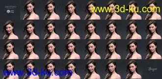 3D打印模型The Good Student Poses Sign Language and Expressions for Genesis 8 Female的图片