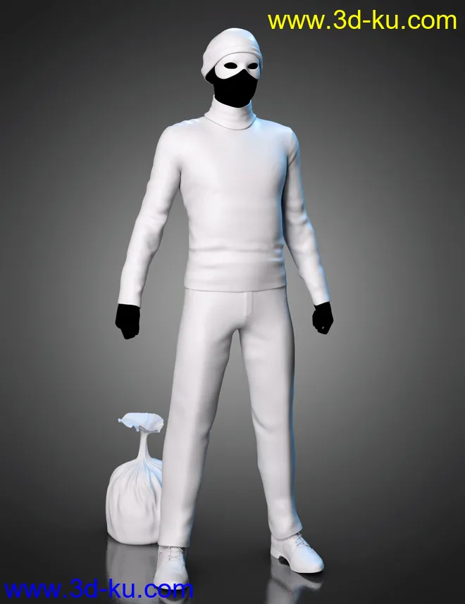 The Heist Outfit for Genesis 8.1 Male模型的图片5