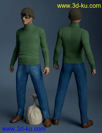 3D打印模型The Heist Outfit Textures的图片