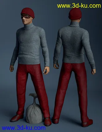 3D打印模型The Heist Outfit Textures的图片
