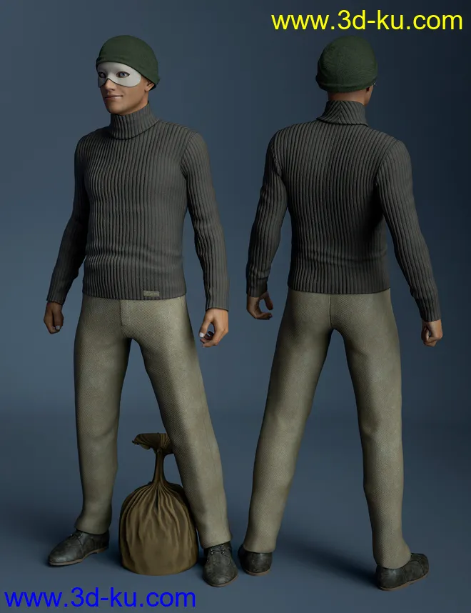 The Heist Outfit Textures模型的图片6