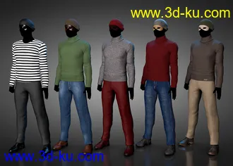 3D打印模型The Heist Outfit Textures的图片