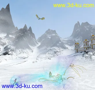 3D打印模型The Naurfire Mountains的图片