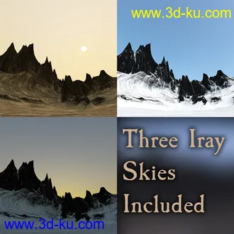 3D打印模型The Naurfire Mountains的图片