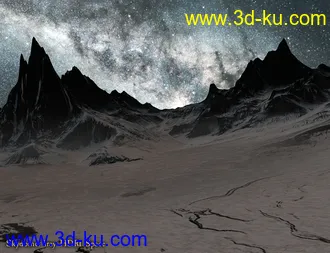 3D打印模型The Naurfire Mountains的图片