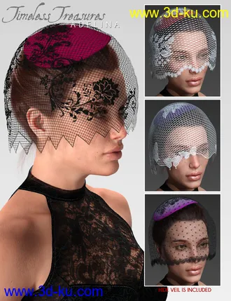 3D打印模型Timeless Treasures Headwear for Genesis 8 Females的图片