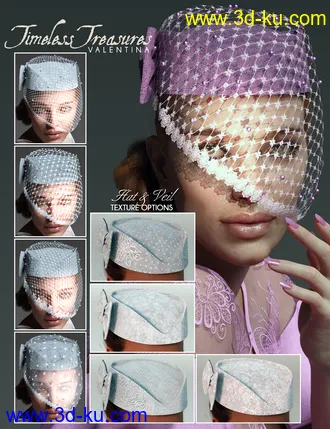 3D打印模型Timeless Treasures Headwear for Genesis 8 Females的图片