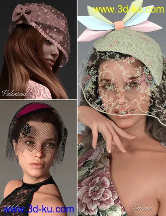3D打印模型Timeless Treasures Headwear for Genesis 8 Females的图片
