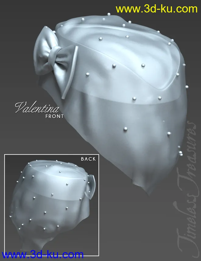 Timeless Treasures Headwear for Genesis 8 Females模型的图片12