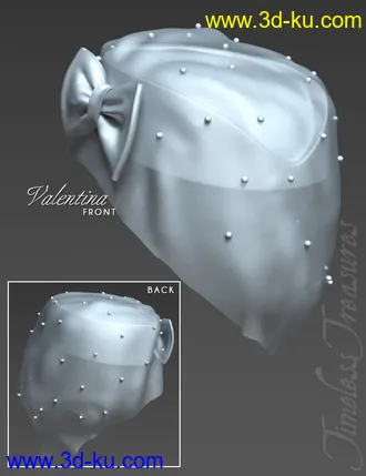 3D打印模型Timeless Treasures Headwear for Genesis 8 Females的图片