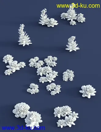 3D打印模型Tiny Plants - House Leeks的图片