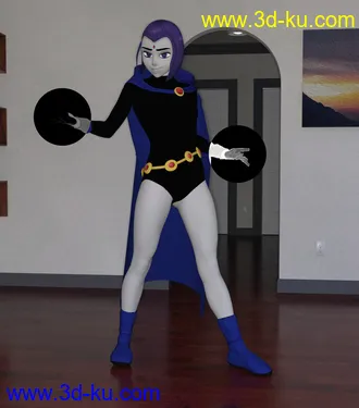 3D打印模型Toon Raven for Genesis 8的图片