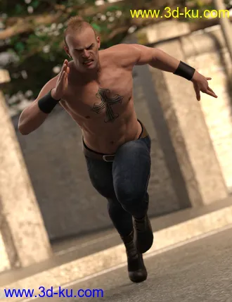 3D打印模型Tough Life Poses for Genesis 8 Male的图片