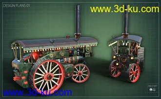3D打印模型Traction Engine的图片