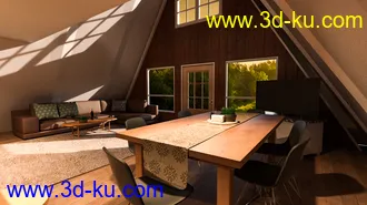 3D打印模型Triangle Cabin的图片