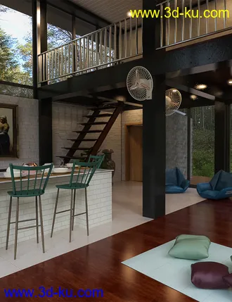 3D打印模型Tropical Chalet的图片
