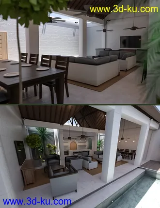 3D打印模型Tropical Commons的图片