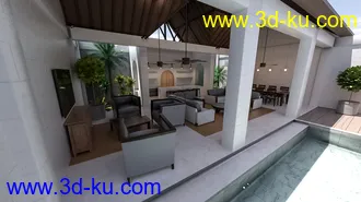3D打印模型Tropical Commons的图片
