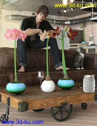 3D打印模型Tropical Flowers - Amaryllis的图片