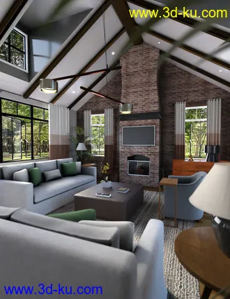3D打印模型Tropical Oasis Lounge的图片