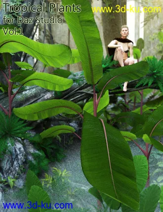 3D打印模型Tropical Plants for Daz Studio and Iray Vol.1的图片