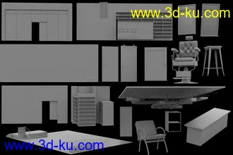 3D打印模型TS Barber Shop的图片