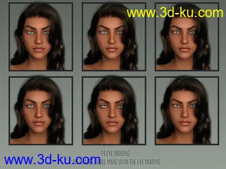 3D打印模型Twizted Detailed Face Morphs for Genesis 8 and 8.1 Female的图片