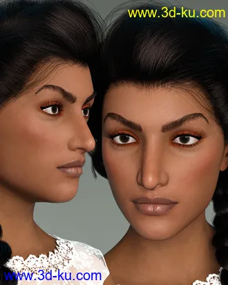 3D打印模型Twizted Detailed Face Morphs for Genesis 8 and 8.1 Female的图片