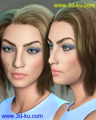 3D打印模型Twizted Detailed Face Morphs for Genesis 8 and 8.1 Female的图片