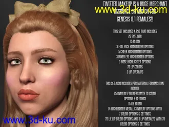 3D打印模型Twizted Makeup Merchant Resource for Genesis 8.1 Female的图片