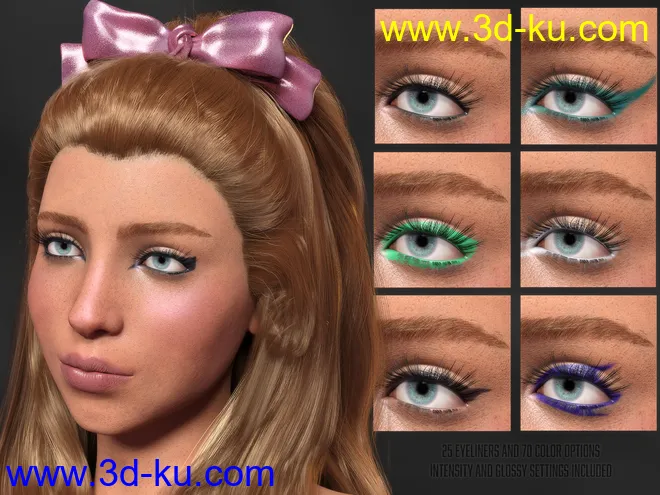 Twizted Makeup Merchant Resource for Genesis 8.1 Female模型的图片3