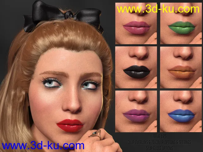 Twizted Makeup Merchant Resource for Genesis 8.1 Female模型的图片6
