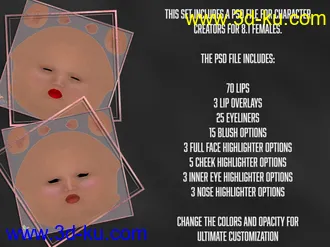 3D打印模型Twizted Makeup Merchant Resource for Genesis 8.1 Female的图片