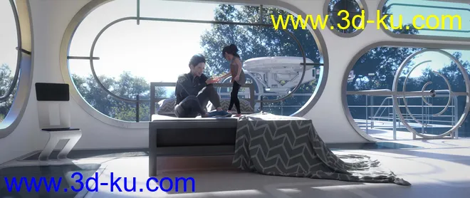 Ultimate dForce Bed 2模型的图片4