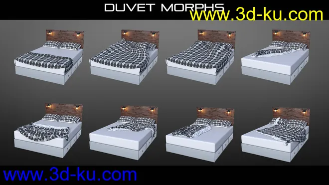 Ultimate dForce Bed 2模型的图片7
