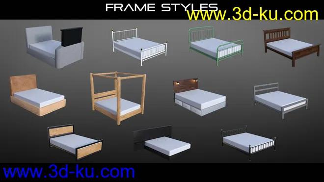 Ultimate dForce Bed 2模型的图片9