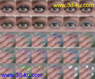 3D打印模型Ultimate PBR Shader Makeup for Genesis 8.1 Females的图片