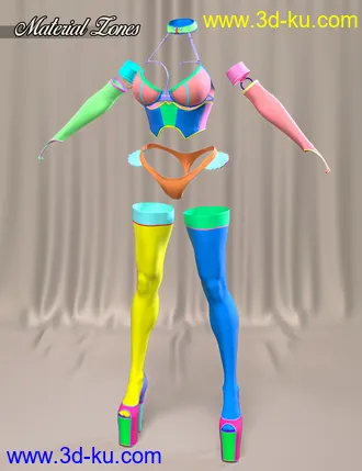 3D打印模型Umbra Outfit for Genesis 8 and 8.1 Females的图片