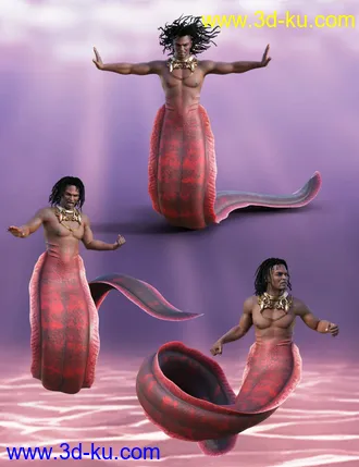 3D打印模型Underwater Creature Poses for Zale 8.1的图片