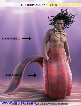 3D打印模型Underwater Creature Poses for Zale 8.1的图片