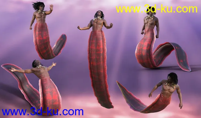 Underwater Creature Poses for Zale 8.1模型的图片3
