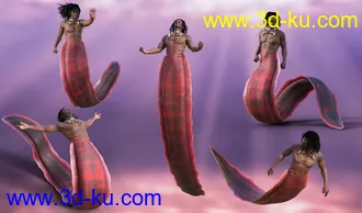 3D打印模型Underwater Creature Poses for Zale 8.1的图片