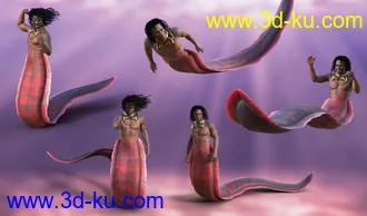 3D打印模型Underwater Creature Poses for Zale 8.1的图片