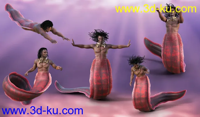 Underwater Creature Poses for Zale 8.1模型的图片5
