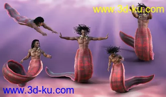 3D打印模型Underwater Creature Poses for Zale 8.1的图片