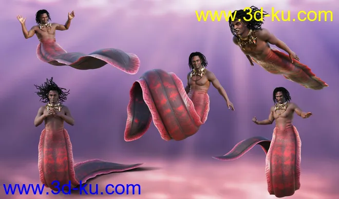 Underwater Creature Poses for Zale 8.1模型的图片6