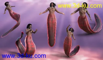 3D打印模型Underwater Creature Poses for Zale 8.1的图片