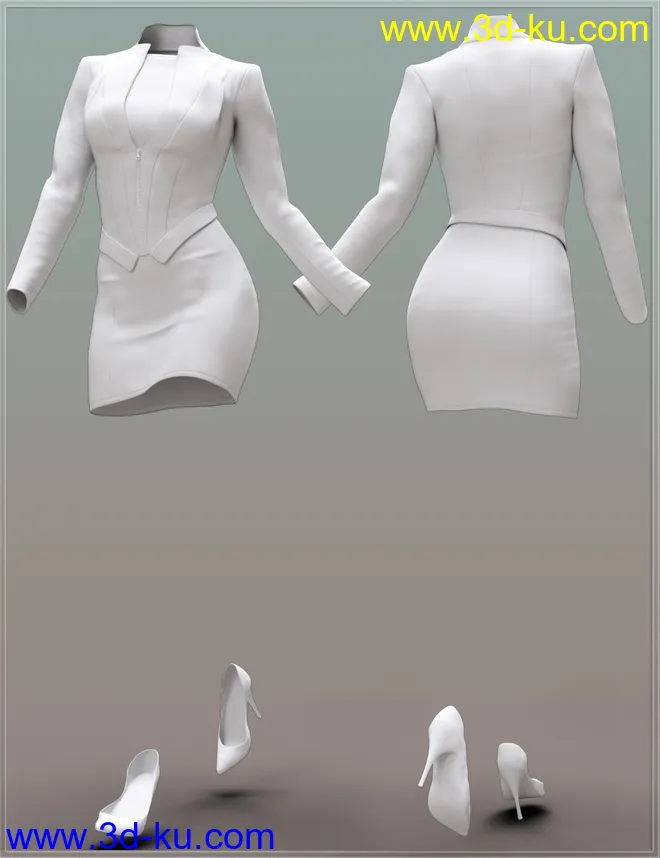 Urban Edge Outfit for Genesis 8 and 8.1 Females模型的图片5