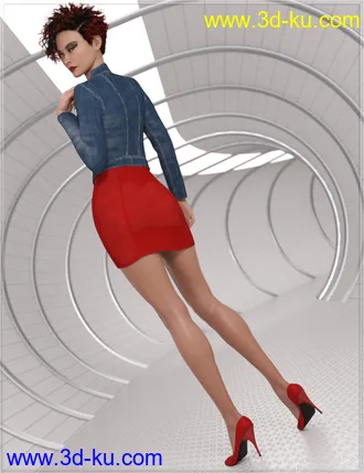 3D打印模型Urban Edge Outfit for Genesis 8 and 8.1 Females的图片