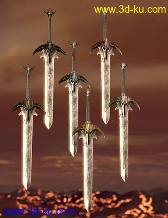 3D打印模型Vaelrog Weapons Collection的图片